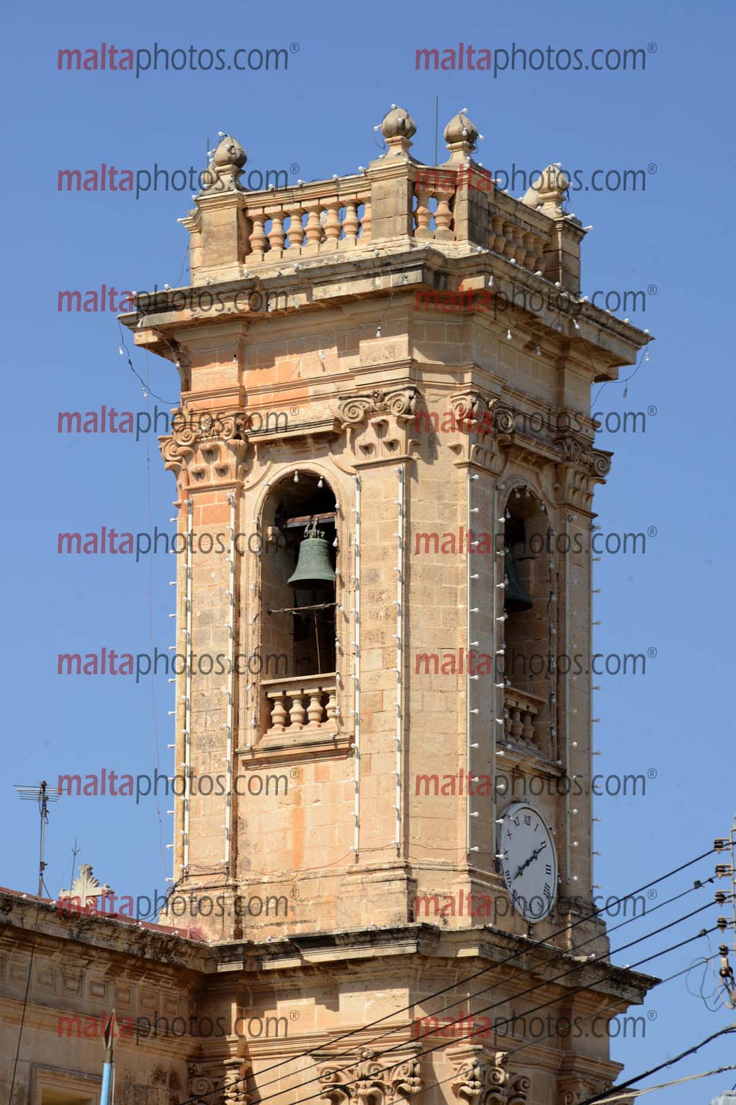  Attard  Parish Church Kampnar Architecture Bell Malta Photos